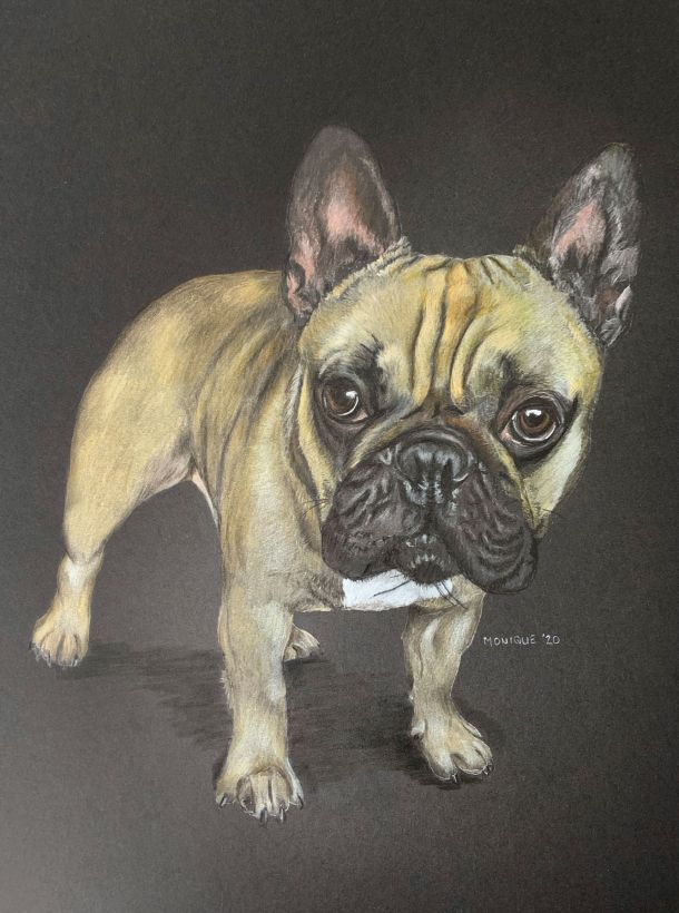 potloodtekening ton-sur-ton